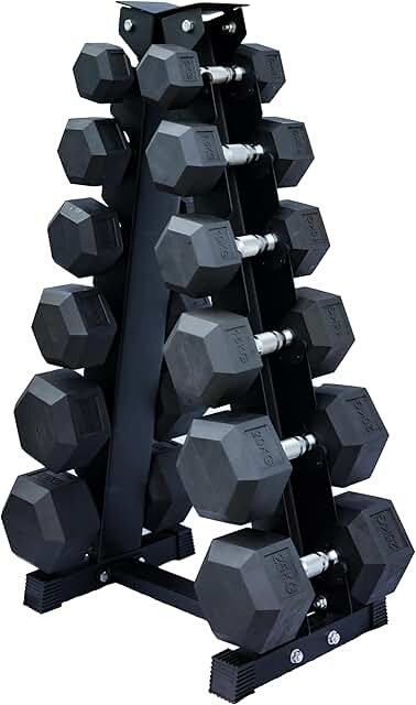 Dumbbell Set and Rack