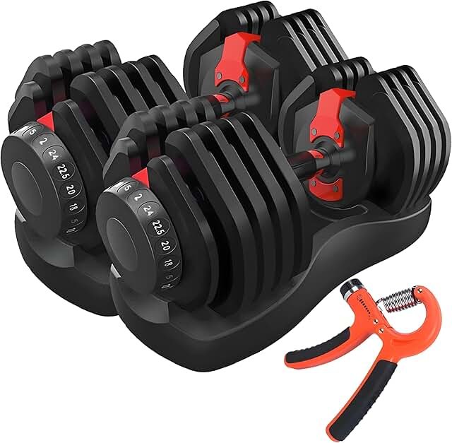 Dumbbell Set and Rack